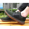 2019 Fly weave labor protection shoes men breathable fly anti-smash anti-puncture work shoes fashion protection casual shoes